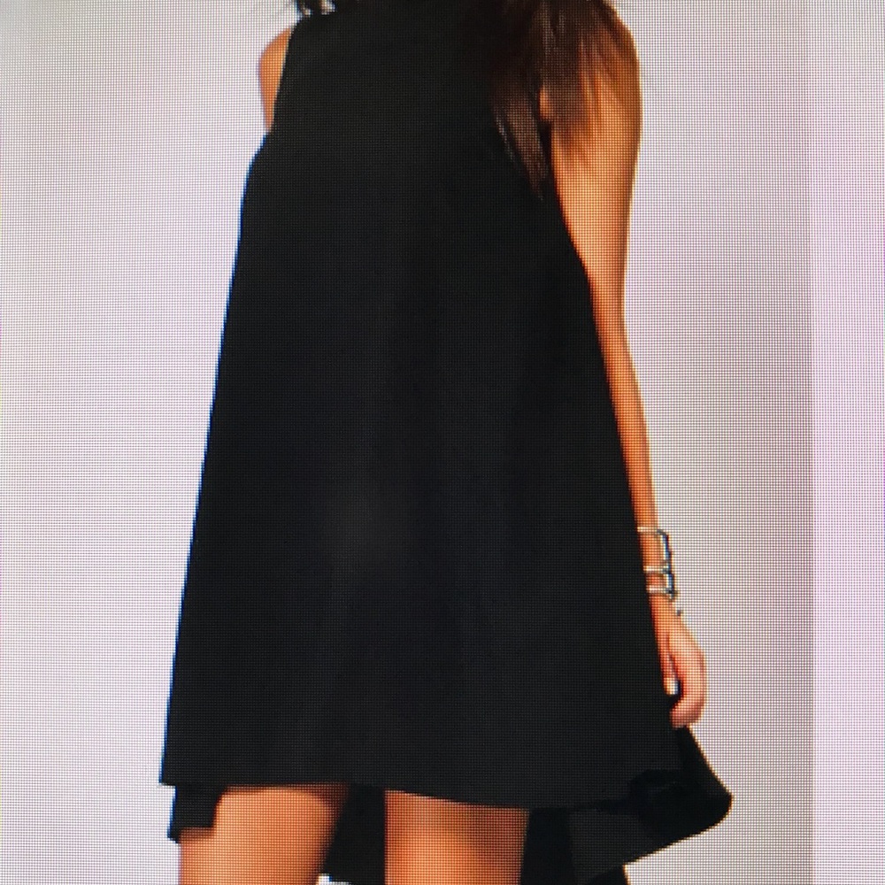 Beautiful black chiffon mini dress